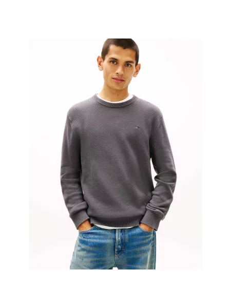 Pulover Tommy Hilfiger Jeans gri