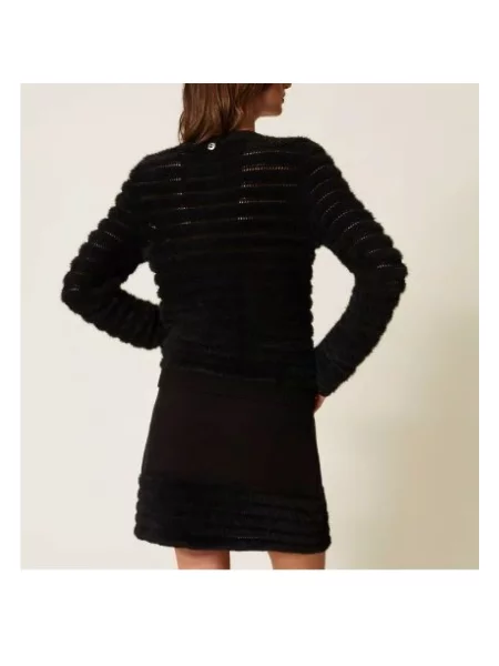 Sweter Twinset czarny