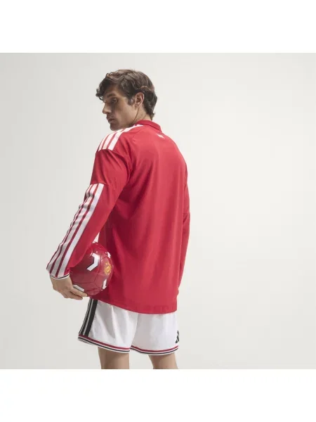Koszulka podstawowa z długim rękawem Manchester United Authentic czerwona