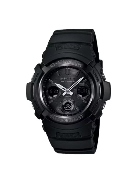 Lniany zegarek Casio czarny