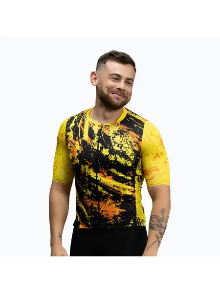 Koszulka rowerowa Quest Tiger Dust żółta