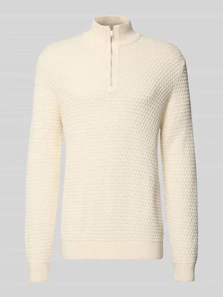 Bluza o kroju regular fit z kołnierzem i prążkowanymi wykończeniami Mcneal