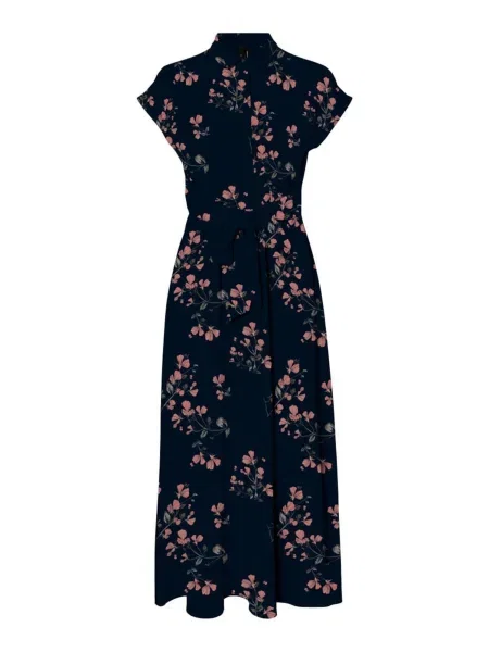 VERO MODA Rochie noapte / maro / portocaliu albastru