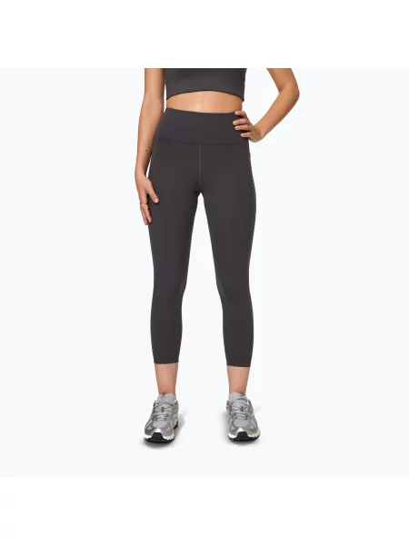 Legginsy treningowe Girlfriend Collective Pocket moon szare