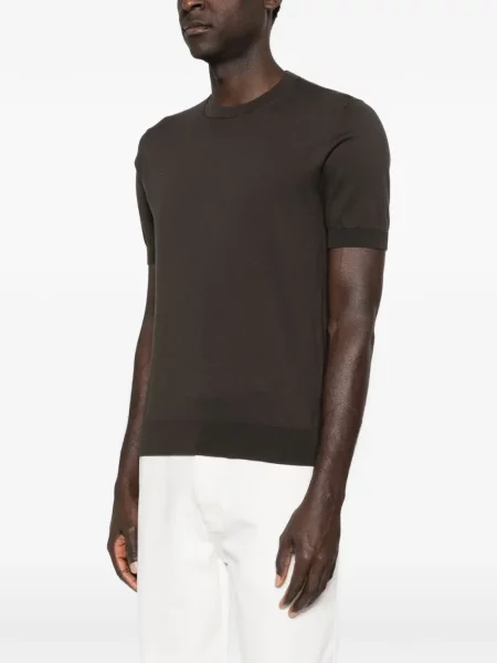 Tricou Paolo Pecora scurt maro
