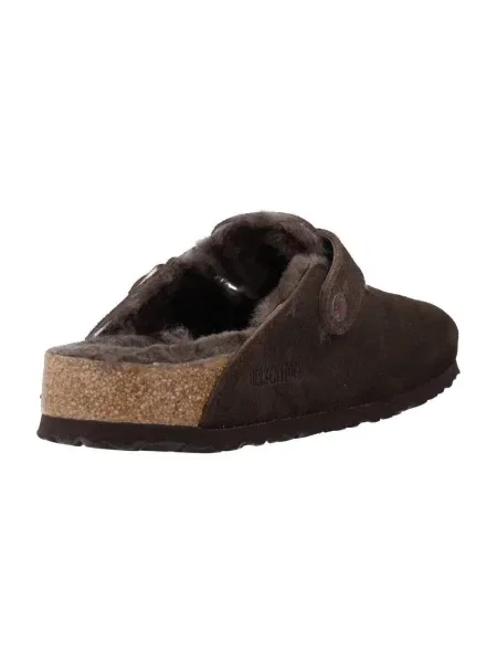 Tenisky Birkenstock z ovčej kože hnedá