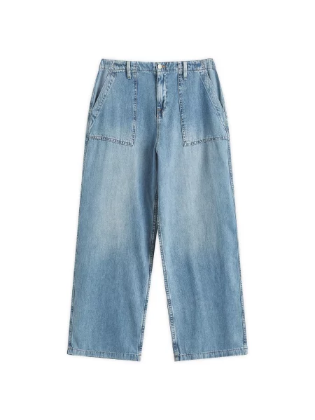 Lniany lniane spodnie Good American