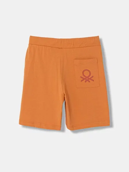 United Colors of Benetton teplákové šortky oranžové