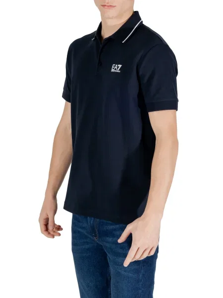 Emporio Armani Polo majica PJVUZ Mornarsko Slim Fit modra