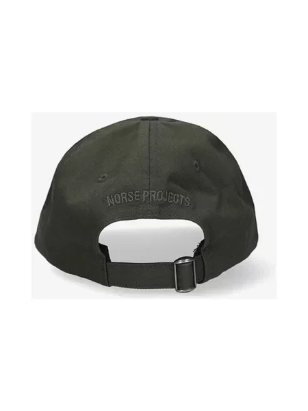 Norse Projects czapka z daszkiem Twill Sports Cap gładka zielony