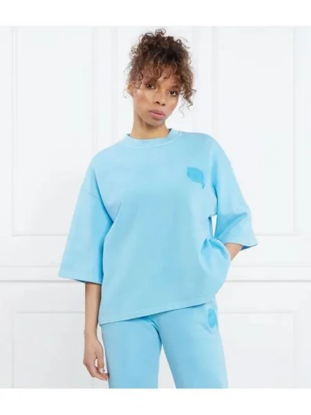 Karl Lagerfeld Hanorac ikonik tonal | Relaxed fit albastru