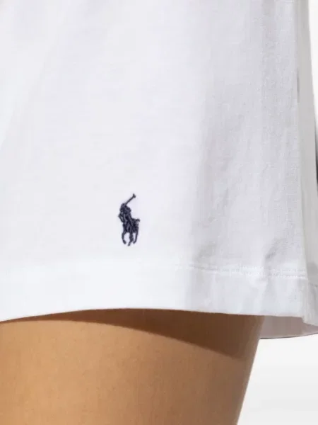 Lung body Polo Ralph Lauren cu autograf alb