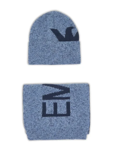 Dětské čepice Emporio Armani modrý