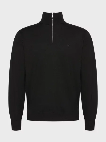 Шерстяной свитер Calvin Klein черный