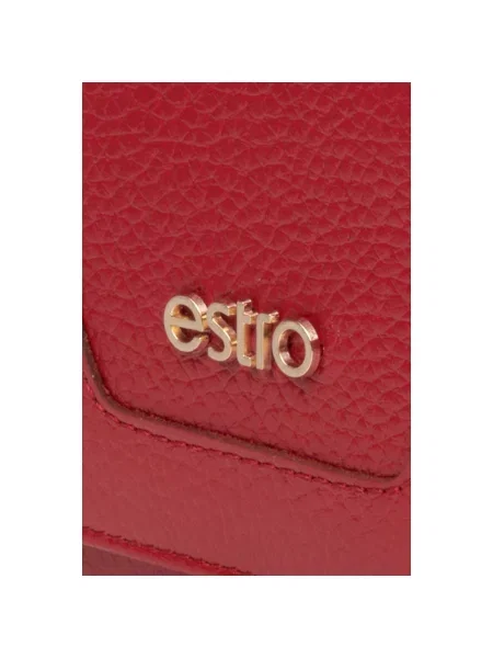 Гаманець шкіряний Estro червоний