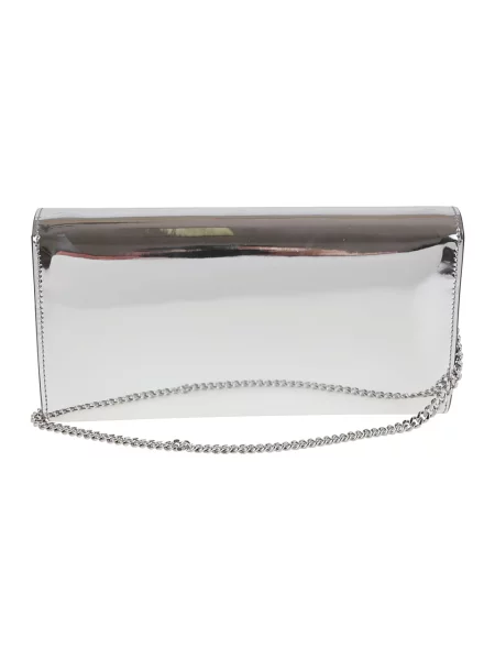 Torebka skórzana Jimmy Choo szara