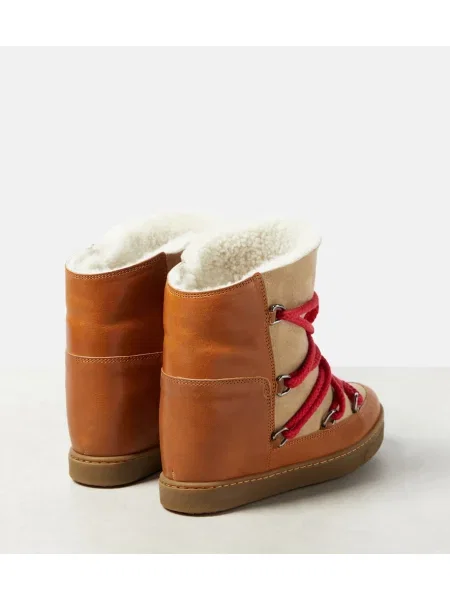 Botine Isabel Marant din piele maro