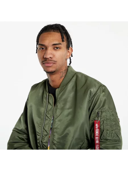 Μπουφάν Alpha Industries MA 1 olive green M πράσινο
