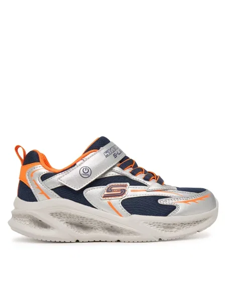Superge Skechers Meteor-Lights Glow-Strider Srebrna
