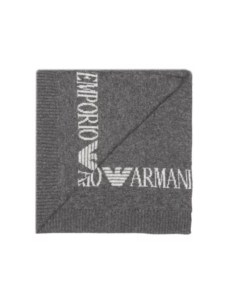 Szal Emporio Armani szara
