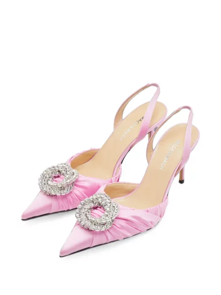 Galaxie pantofi cu toc Mach & Mach slingback roz