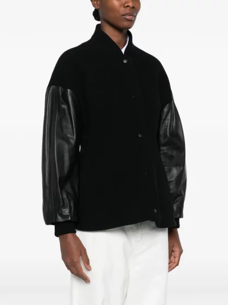 Geanta de piele Toteme negru