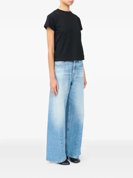 Jersey póló Mm6 Maison Margiela nyomtatás fekete