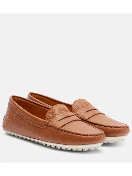 Pantofi loafer Tod's din piele maro