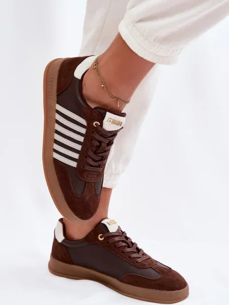 Teniși Big Star Shoes din piele maro