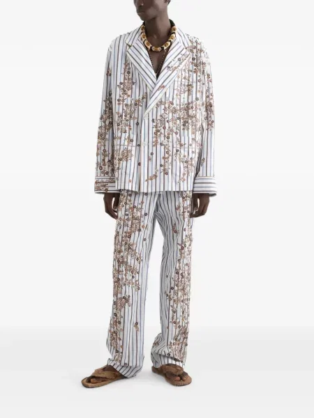 Halat Dolce & Gabbana cu broderie alb