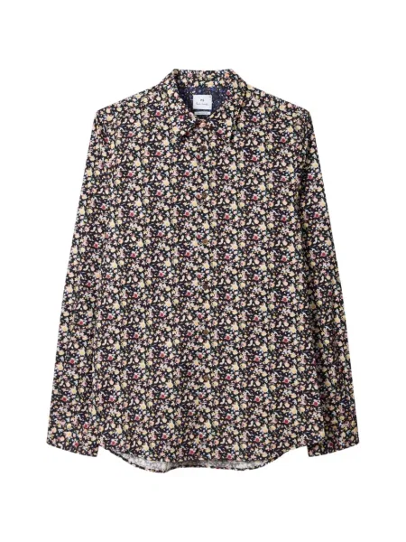 Cămașă Ps Paul Smith cu model floral cu imagine negru