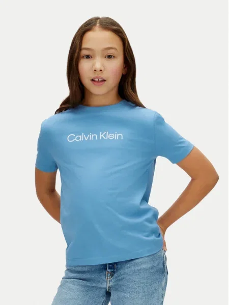 Calvin Klein Jeans Tricou Inst Logo albastru