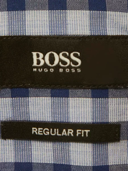 Cămașă Boss în carouri albastru
