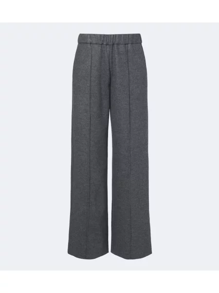 Pantaloni Jil Sander de lână gri