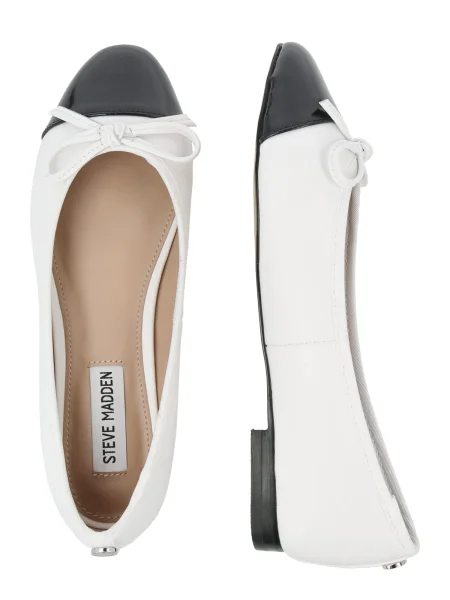 STEVE MADDEN Balerini ELLISON negru alb