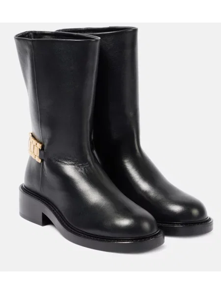 Cizme scurte Victoria Beckham din piele negru