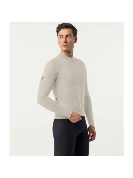 Koszulka z długim rękawem damska Castelli Thermowoven księżycowy S szary