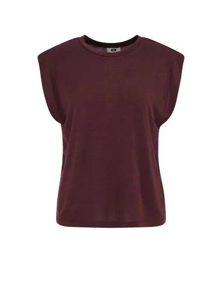 WE Fashion Top bordeaux roșu