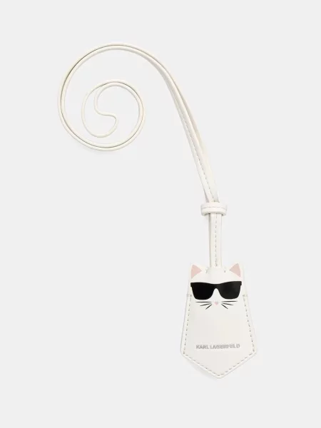 Karl Lagerfeld Prívesky na kľúče Ikon Choupette Schlüsselring zum Umhängen biela