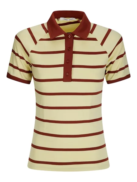 Tricou polo Samsøe Samsøe galben