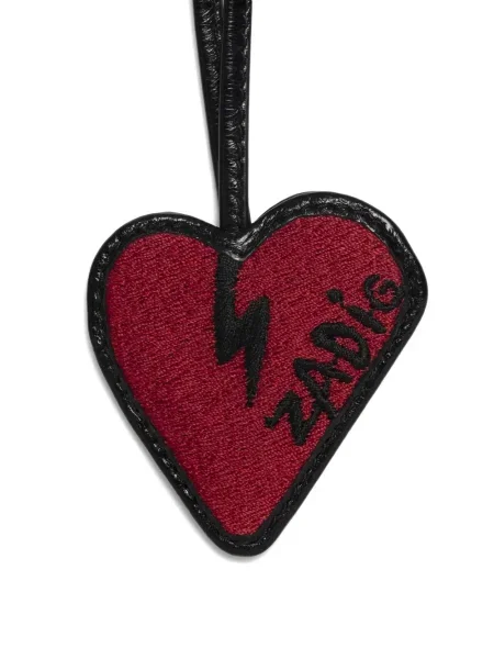 Colier Zadig&voltaire cu motiv cu inimi roșu
