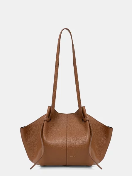 Geantă shopper Yuzefi din piele maro
