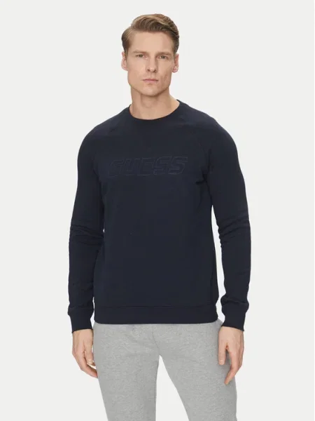 Суичър с цип Guess синьо