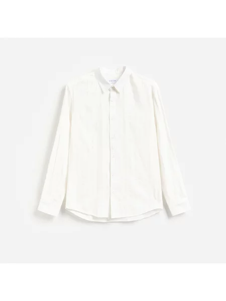 Reserved Pamutban gazdag slim fit ing krémszínű