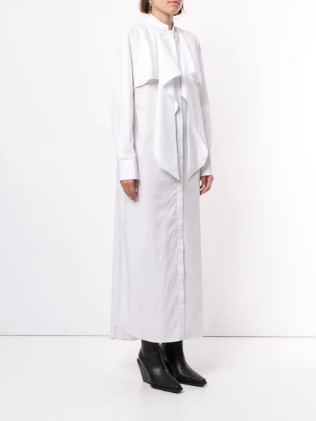 Drapiruotas suknele Haider Ackermann balta