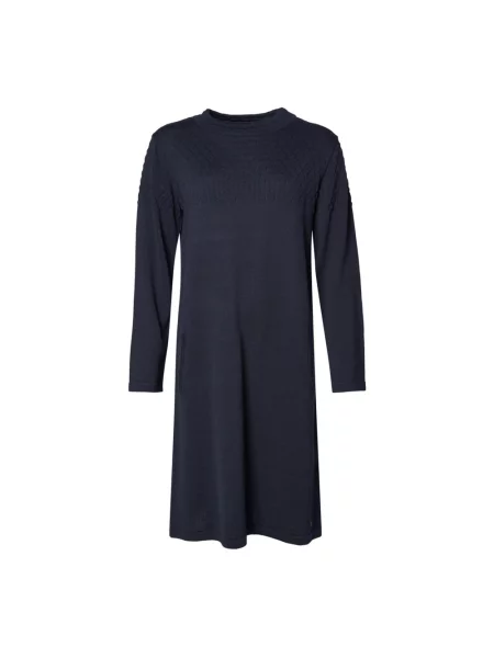 Sukienka Lind wełniana garniturowa niebieska