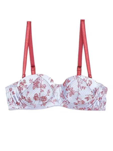 Sutien Fleur Du Mal din jacard albastru