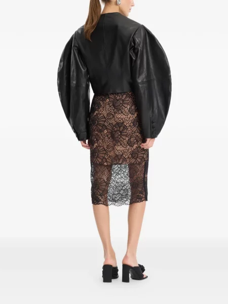 Geanta de piele Rotate Birger Christensen negru