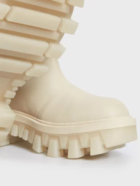 Шкіряні черевики челсі Tommy Jeans чанкі білі