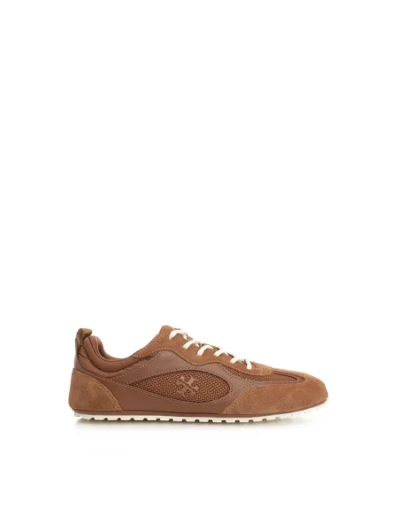 Sneakersy Tory Burch zamszowe brązowe